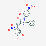 (5Z)-5-[(4,5-dimethoxy-2-nitrophenyl)methylidene]-3-(2-methoxy-4-nitrophenyl)-2-phenyl-3,5-dihydro-4H-imidazol-4-one