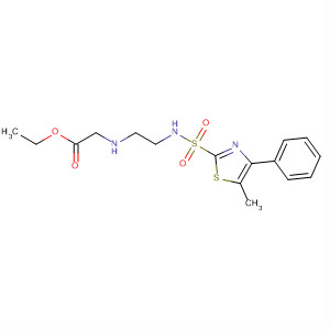 Glycine, N-[2-[[(5-methyl-4-phenyl-2-thiazolyl)sulfonyl]amino]ethyl]-, ethylester