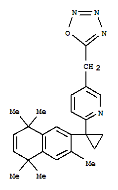 Pyridine,  2-[1-(5,8-dihydro-3,5,5,8,8-pentamethyl-2-naphthalenyl)cyclopropyl]-5-(1,2,3,4-oxatriazol-5-ylmethyl)-