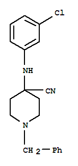 1-benzyl-4-[(3-chlorophenyl)amino]piperidine-4-carbonitrile