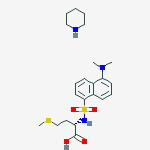 N-[[5-(dimethylamino)-1-naphthyl]sulphonyl]-L-methionine, compound with piperidine (1:1)