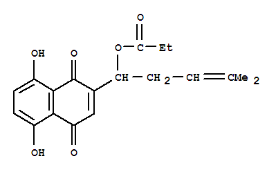 [1-(5,8-dihydroxy-1,4-dioxo-naphthalen-2-yl)-4-methyl-pent-3-enyl] pro panoate