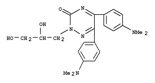 2-(2,3-dihydroxypropyl)-5,6-bis(4-dimethylaminophenyl)-1,2,4-triazin-3 -one