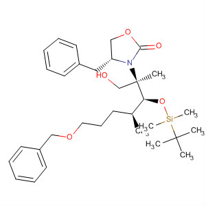 2-Oxazolidinone,3-[(2R,3S,4S)-3-[[(1,1-dimethylethyl)dimethylsilyl]oxy]-2,4-dimethyl-1-oxo-7-(phenylmethoxy)heptyl]-4-(phenylmethyl)-, (4R)-