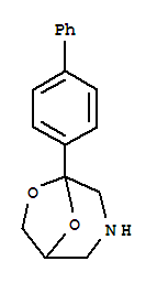 6,8-Dioxa-3-azabicyclo(3.2.1)octane, 5-(1,1-biphenyl)-4-yl-