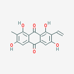 9,10-Anthracenedione, 2-ethenyl-1,3,6,8-tetrahydroxy-7-methyl-