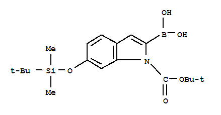 1H-Indole-1-carboxylic acid, 2-borono-6-[[(1,1-dimethylethyl)dimethylsilyl]oxy]-, 1-(1,1-dimethylethyl) ester