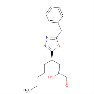 Formamide,N-hydroxy-N-[(2R)-2-[5-(phenylmethyl)-1,3,4-oxadiazol-2-yl]heptyl]-