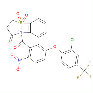 1,2-Benzisothiazol-3(2H)-one,2-[5-[2-chloro-4-(trifluoromethyl)phenoxy]-2-nitrobenzoyl]-, 1,1-dioxide