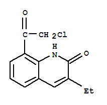 2(1H)-Quinolinone,8-(2-chloroacetyl)-3-ethyl-