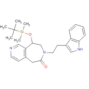 6H-Pyrido[3,4-d]azepin-6-one,9-[[(1,1-dimethylethyl)dimethylsilyl]oxy]-5,7,8,9-tetrahydro-7-[2-(1H-indol-3-yl)ethyl]-