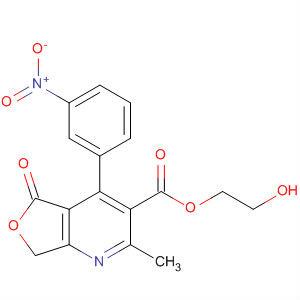 Furo[3,4-b]pyridine-3-carboxylic acid,5,7-dihydro-2-methyl-4-(3-nitrophenyl)-5-oxo-, 2-hydroxyethyl ester