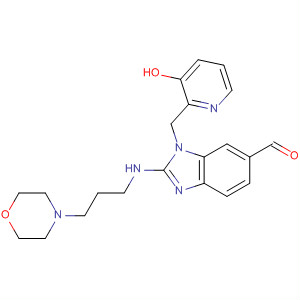 1H-Benzimidazole-6-carboxaldehyde,1-[(3-hydroxy-2-pyridinyl)methyl]-2-[[3-(4-morpholinyl)propyl]amino]-