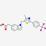 2-[1-[[4-methyl-2-[4-(trifluoromethyl)phenyl]-5-thiazolyl]methyl]-6-indolyl]acetic acid