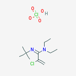 (1E)-N'-tert-butyl-2-chloro-N,N-diethylprop-2-enimidamide - trihydroxy-lambda~3~-chlorane oxide (1:1)