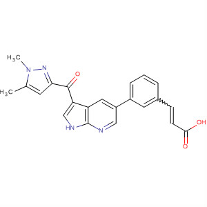 2-Propenoic acid,3-[3-[3-[(1,5-dimethyl-1H-pyrazol-3-yl)carbonyl]-1H-pyrrolo[2,3-b]pyridin-5-yl]phenyl]-
