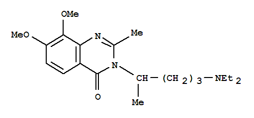 4(3H)-Quinazolinone,  3-[4-(diethylamino)-1-methylbutyl]-7,8-dimethoxy-2-methyl-