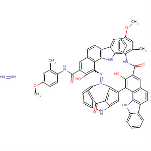 11H-Benzo[a]carbazole-3-carboxamide,1,1'-[(9,10-dihydro-9-oxo-2,7-acridinediyl)bis(azo)]bis[2-hydroxy-N-(4-methoxy-2-methylphenyl)-
