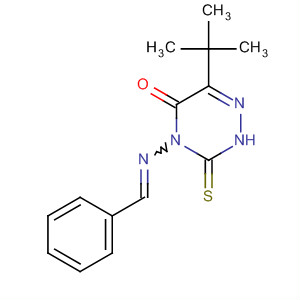 1,2,4-Triazin-5(2H)-one,6-(1,1-dimethylethyl)-3,4-dihydro-4-[(phenylmethylene)amino]-3-thioxo-