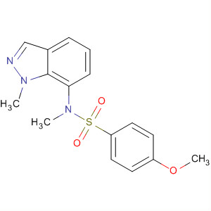 Benzenesulfonamide,4-methoxy-N-methyl-N-(1-methyl-1H-indazol-7-yl)-