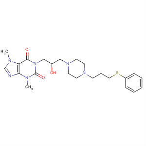 1H-Purine-2,6-dione,3,7-dihydro-1-[2-hydroxy-3-[4-[3-(phenylthio)propyl]-1-piperazinyl]propyl]-3,7-dimethyl-