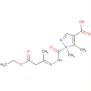 1H-Pyrazole-4-carboxylic acid, 1,5-dimethyl-,(2E)-(3-ethoxy-1-methyl-3-oxopropylidene)hydrazide