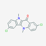 2,7-DICHLORO-5,10-DIMETHYL-5,10-DIHYDRO-INDOLO[3,2-B]QUINOLIN-11-ONE