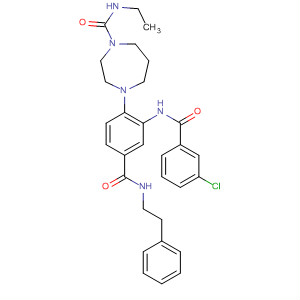 1H-1,4-Diazepine-1-carboxamide,4-[2-[(3-chlorobenzoyl)amino]-4-[[(2-phenylethyl)amino]carbonyl]phenyl]-N-ethylhexahydro-