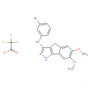 Indeno[1,2-c]pyrazol-3-amine,N-(3-bromophenyl)-1,4-dihydro-6,7-dimethoxy-, mono(trifluoroacetate)
