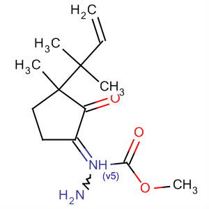 Hydrazinecarboxylic acid,[3-(1,1-dimethyl-2-propenyl)-3-methyl-2-oxocyclopentylidene]-, methylester