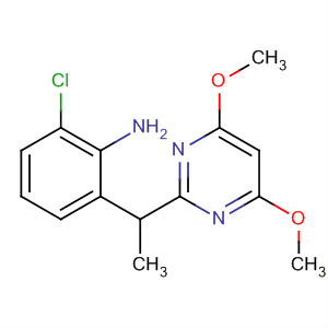 Benzenamine, 2-chloro-6-[1-(4,6-dimethoxy-2-pyrimidinyl)ethyl]-