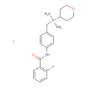2H-Pyran-4-aminium,N-[[4-[(2-chlorobenzoyl)amino]phenyl]methyl]tetrahydro-N,N-dimethyl-,iodide