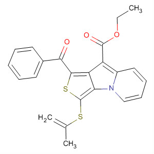 Thieno[3,4-b]indolizine-9-carboxylic acid, 1-benzoyl-3-(2-propenylthio)-,ethyl ester