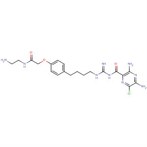 Pyrazinecarboxamide,3,5-diamino-N-[[[4-[4-[2-[(2-aminoethyl)amino]-2-oxoethoxy]phenyl]butyl]amino]iminomethyl]-6-chloro-