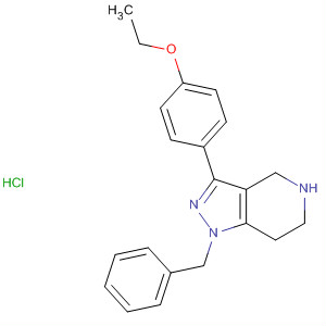 1H-Pyrazolo[4,3-c]pyridine,3-(4-ethoxyphenyl)-4,5,6,7-tetrahydro-1-(phenylmethyl)-,monohydrochloride