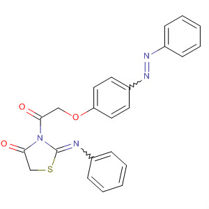 4-Thiazolidinone, 3-[[4-(phenylazo)phenoxy]acetyl]-2-(phenylimino)-