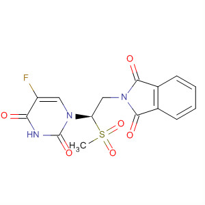 1H-Isoindole-1,3(2H)-dione,2-[2-(5-fluoro-3,4-dihydro-2,4-dioxo-1(2H)-pyrimidinyl)-2-(methylsulfonyl)ethyl]-, (R)-
