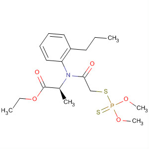 Alanine, N-[[(dimethoxyphosphinothioyl)thio]acetyl]-N-(2-propylphenyl)-,ethyl ester