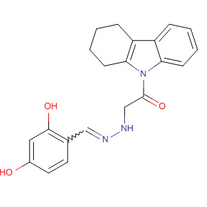 1H-Carbazole,9-[[[(2,4-dihydroxyphenyl)methylene]hydrazino]acetyl]-2,3,4,9-tetrahydro-