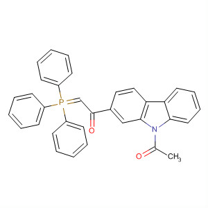 9H-Carbazole, 9-acetyl-2-[(triphenylphosphoranylidene)acetyl]-