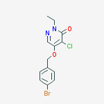 3(2H)-Pyridazinone, 5-[(4-bromophenyl)methoxy]-4-chloro-2-ethyl-