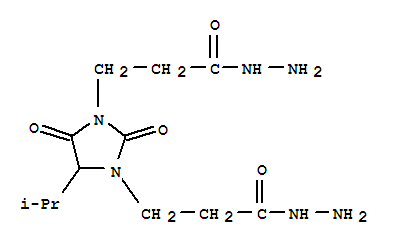 4-isopropyl-2,5-dioxoimidazolidine-1,3-di(propionohydrazide)