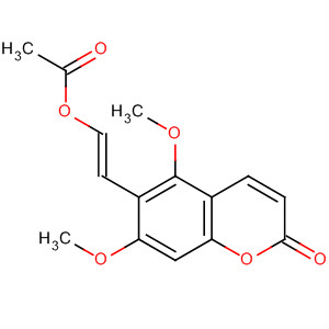 2H-1-Benzopyran-2-one, 6-[2-(acetyloxy)ethenyl]-5,7-dimethoxy-, (E)-