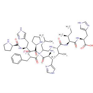 L-Histidine,N-[N-[N-[4-methyl-2-[[N-[N-[1-(N-L-prolyl-L-histidyl)-L-prolyl]-L-phenylalanyl]-L-histidyl]amino]pentyl]-L-valyl]-L-isoleucyl]-, (S)-