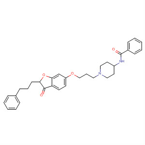 Benzamide,N-[1-[3-[[2,3-dihydro-3-oxo-2-(3-phenylpropyl)-6-benzofuranyl]oxy]propyl]-4-piperidinyl]-