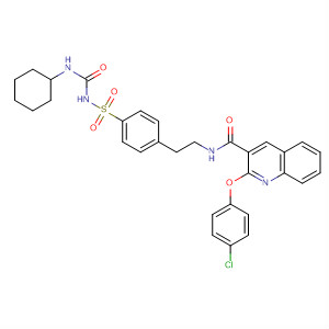 3-Quinolinecarboxamide,2-(4-chlorophenoxy)-N-[2-[4-[[[(cyclohexylamino)carbonyl]amino]sulfonyl]phenyl]ethyl]-