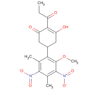 2-Cyclohexen-1-one,3-hydroxy-5-(2-methoxy-4,6-dimethyl-3,5-dinitrophenyl)-2-(1-oxopropyl)-