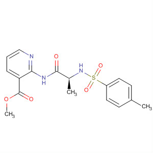 3-Pyridinecarboxylic acid,2-[[2-[[(4-methylphenyl)sulfonyl]amino]-1-oxopropyl]amino]-, methylester, (S)-
