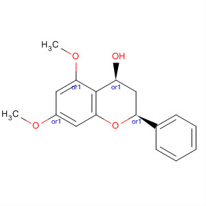 2H-1-Benzopyran-4-ol, 3,4-dihydro-5,7-dimethoxy-2-phenyl-, cis-