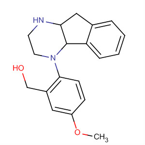 Benzenemethanol,2-(1,2,3,4a,9,9a-hexahydro-4H-indeno[1,2-b]pyrazin-4-yl)-5-methoxy-,trans-